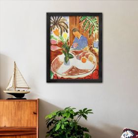 Framed Canvas Wall ArtOil Paintings Impressionism Aesthetic Prints Canvas Paintings for Living Room Bedroom Office Home (wood: 16*24)